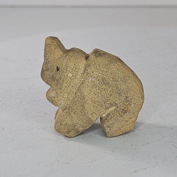 Hand Carved Stone Rhino Dinosaur Figurine Zuni? - Picture 3 of 7